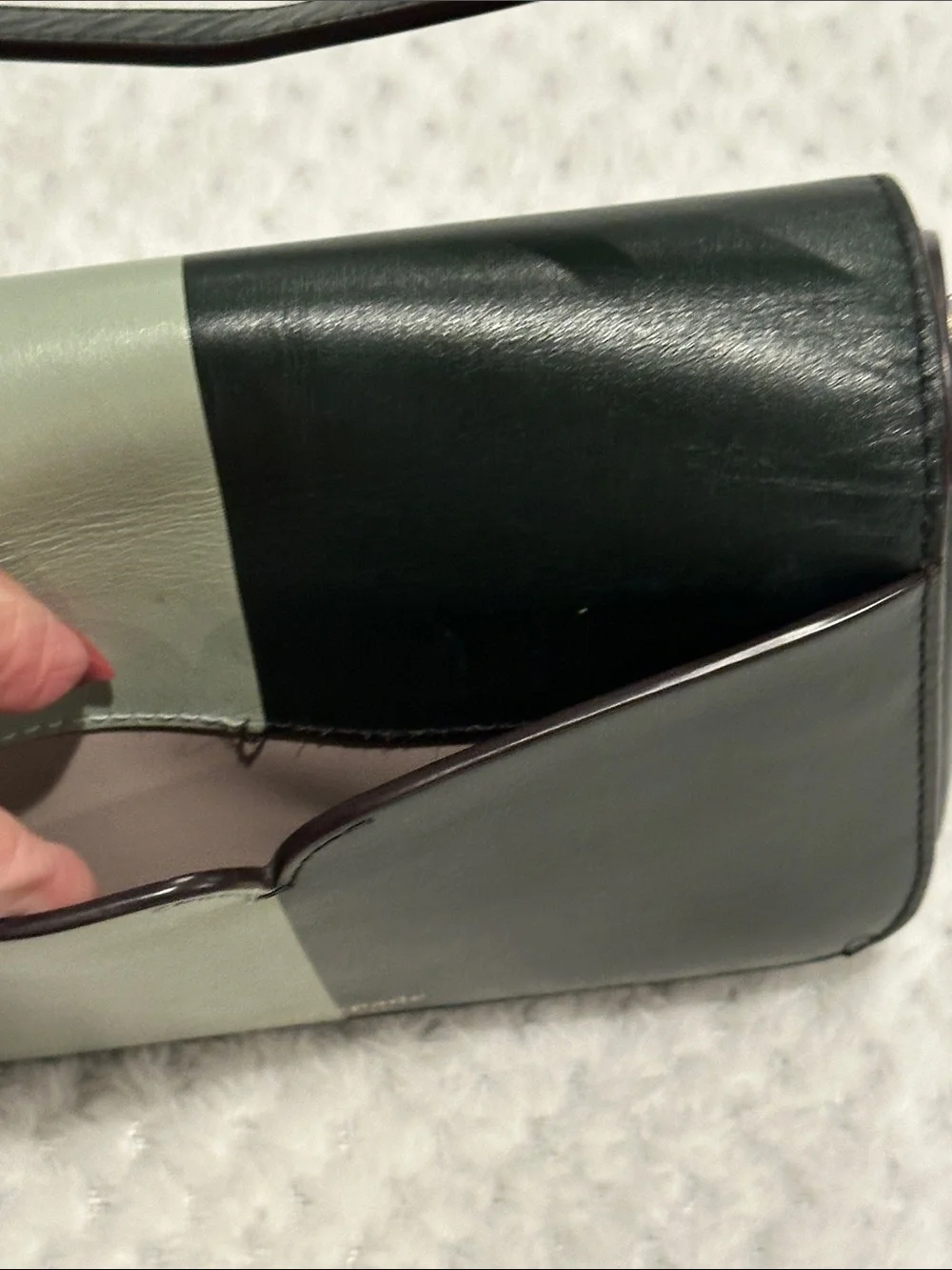 kate spade Two-Tone Greens Kate Spade Accent Crossbody